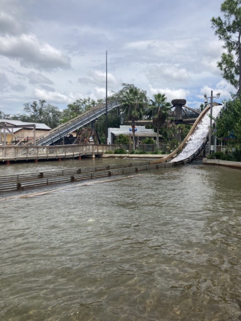 Water flume ride at ZooTampa