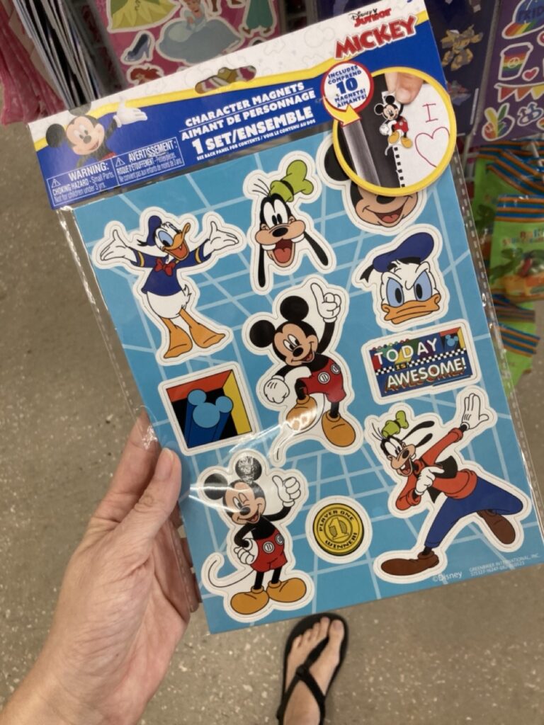 disney stickers at the dollar store