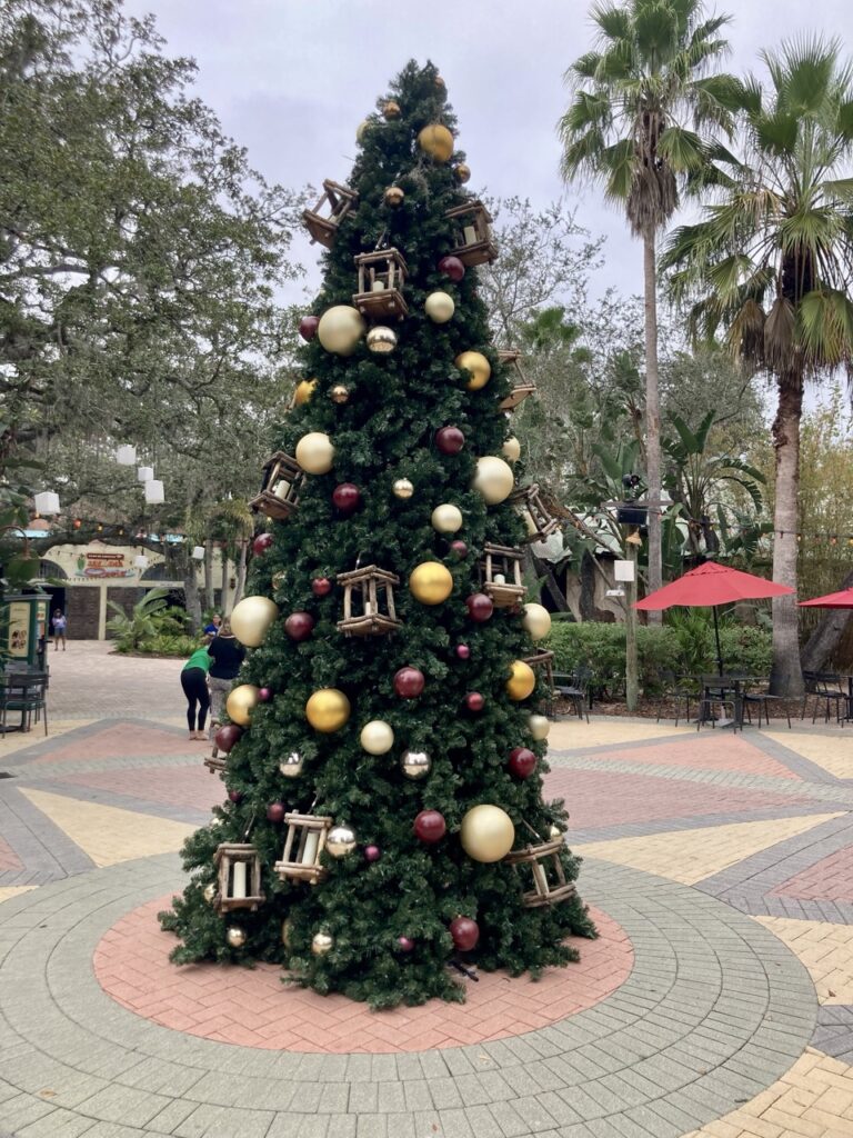 A large christmas tree