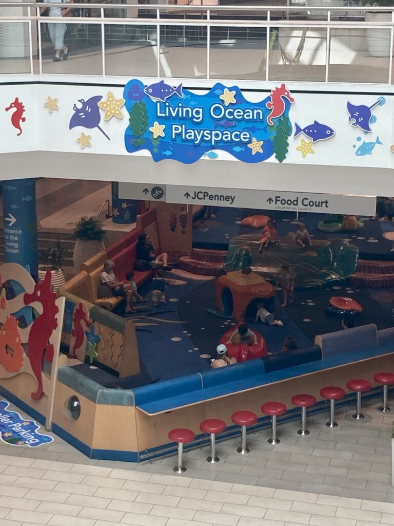 aerial view of toddler playground at coutnryside mall