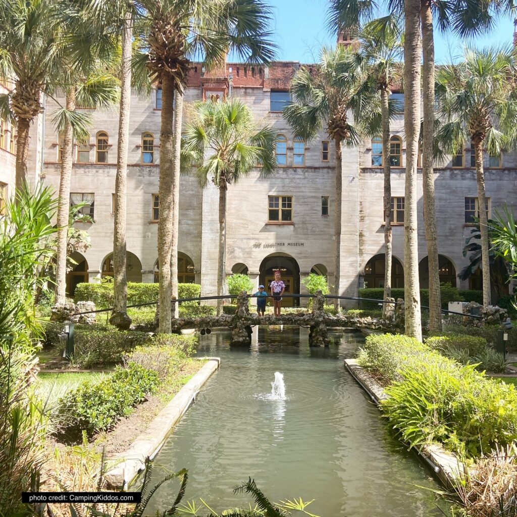 Outside of the Lightner Museum looking towards the building in St. Augustine