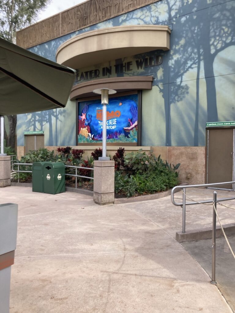 The front of the Finding Nemo theater at Animal Kingdom