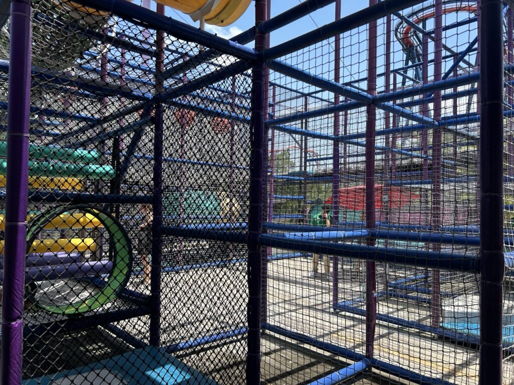 climbing playground in the kids area of busch gardens florida
